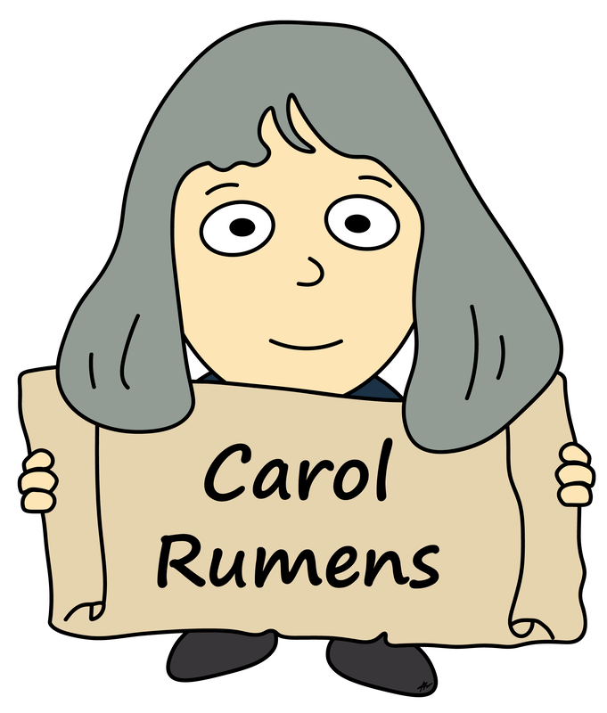 Carol Rumens Cartoon - High Resolution