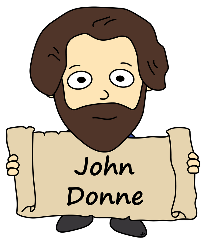 John Donne Cartoon - High Resolution