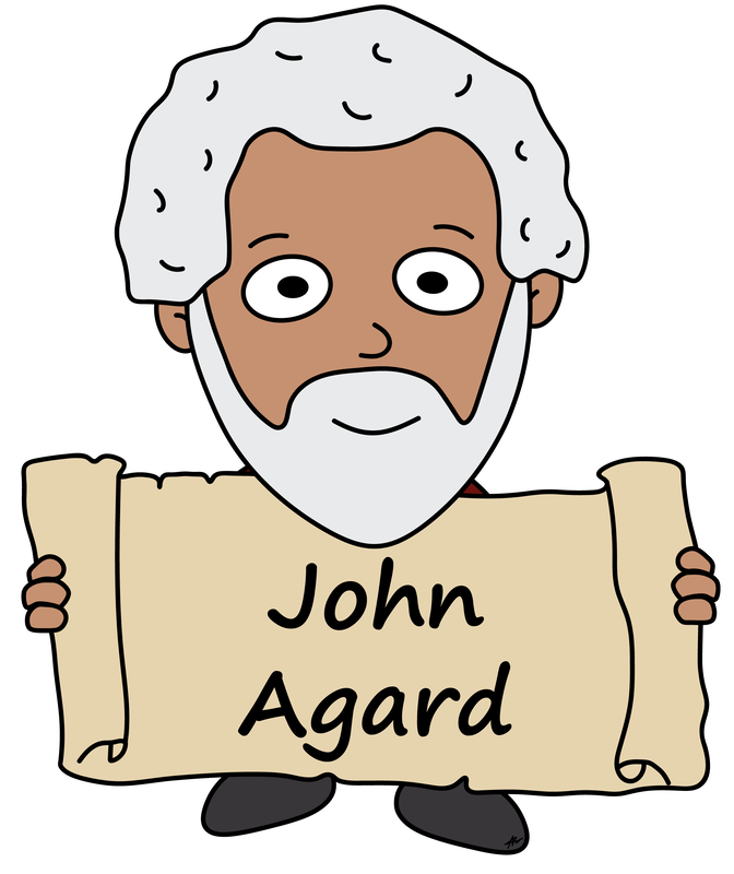 John Agard Cartoon - High Resolution