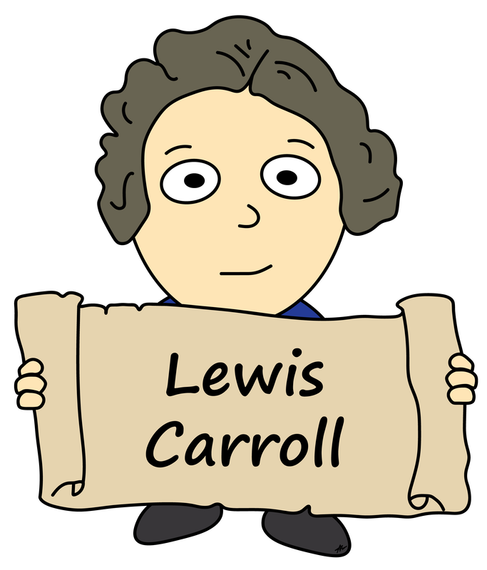 Lewis Carroll Cartoon - High Resolution