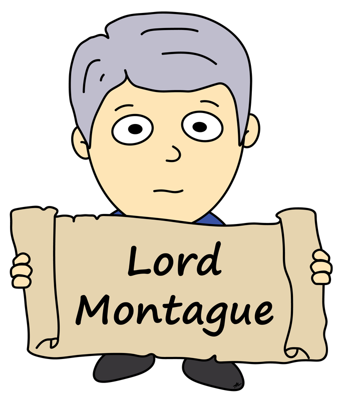 Lord Montague Cartoon - Romeo and Juliet - High Res - Poetry Essay