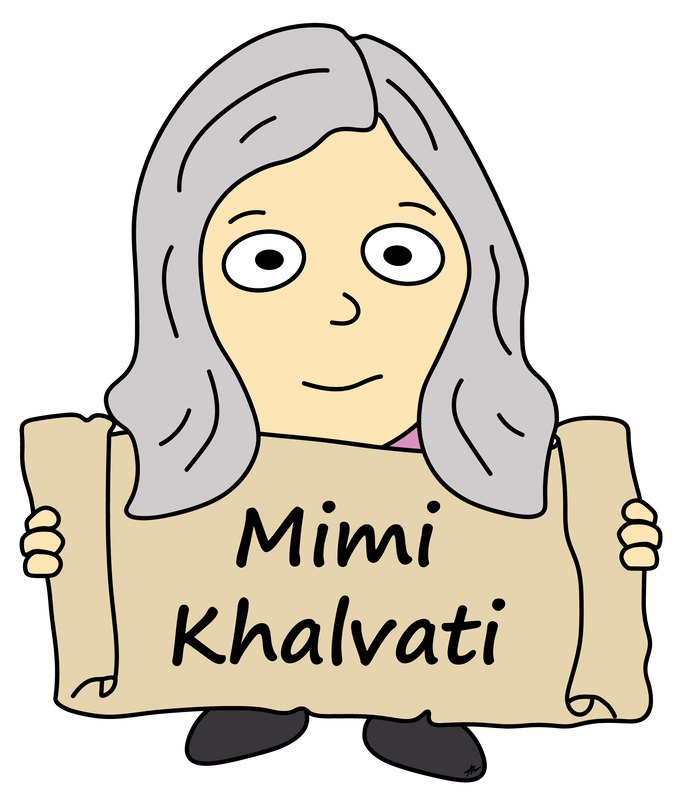 Mimi Khalvati Cartoon - High Resolution
