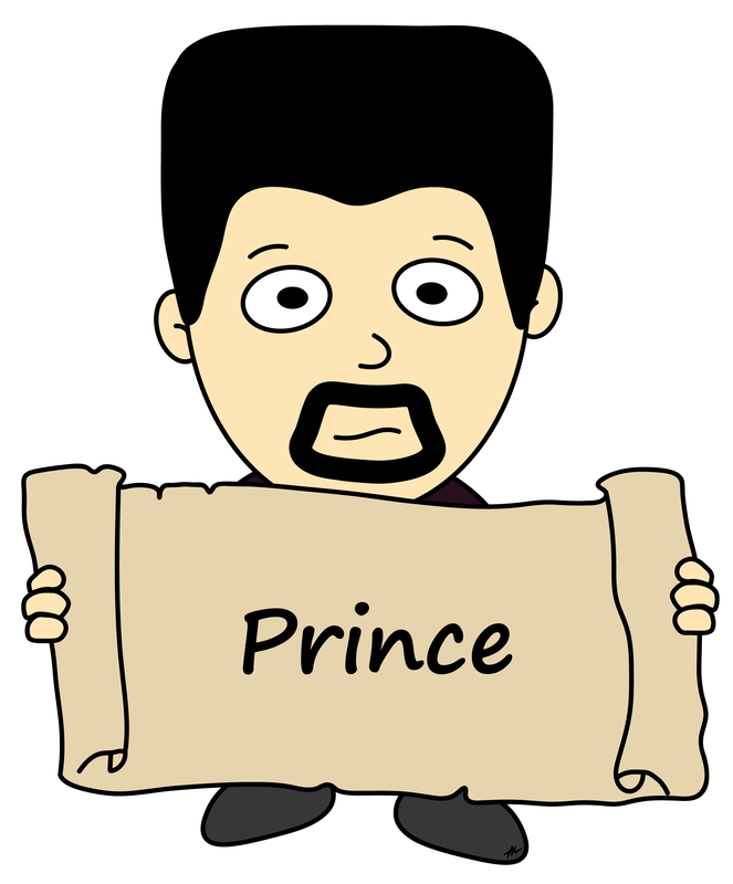 Prince Cartoon - Romeo and Juliet - High Res - Poetry Essay