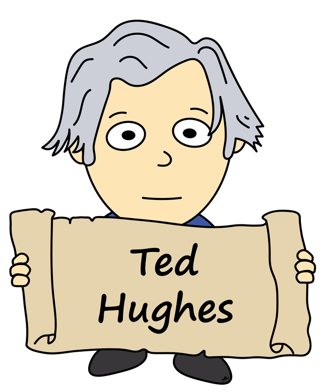 Ted Hughes Cartoon - High Resolution