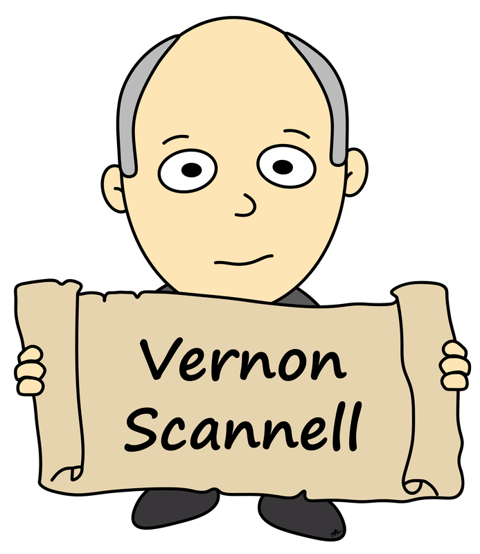 Vernon Scannell Cartoon - High Resolution