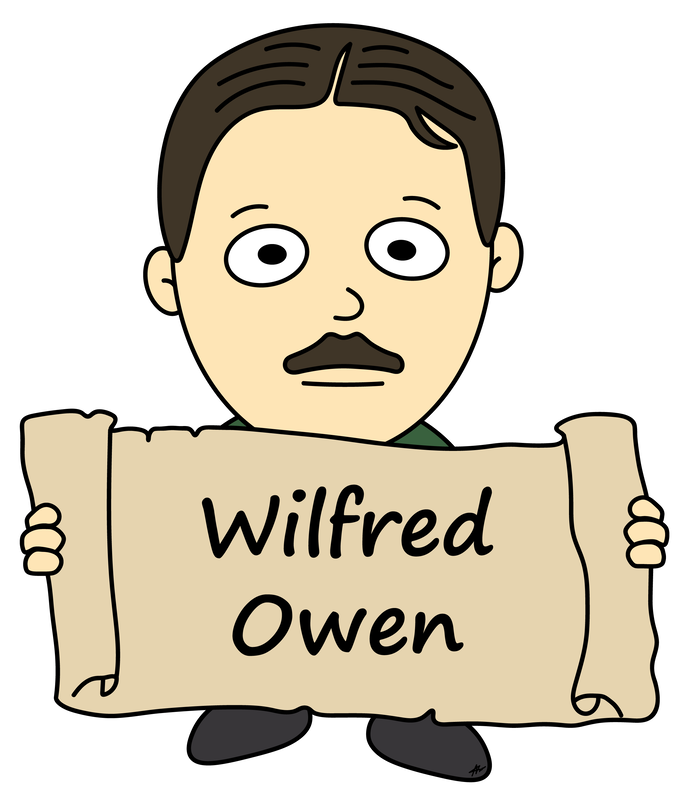 Wilfred Owen Cartoon - High Resolution