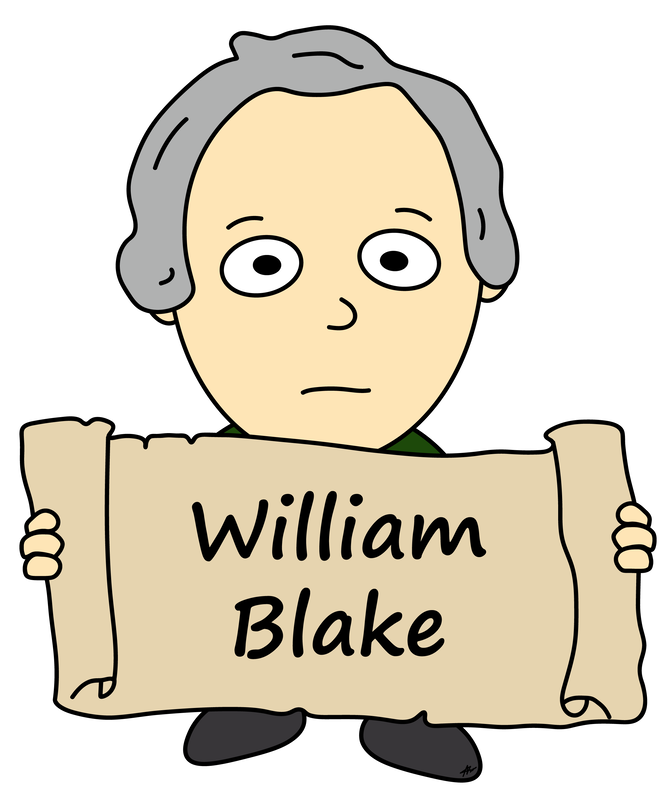 William Blake Cartoon - High Resolution