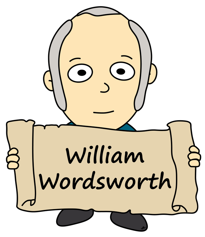 William Wordsworth Cartoon - High Resolution